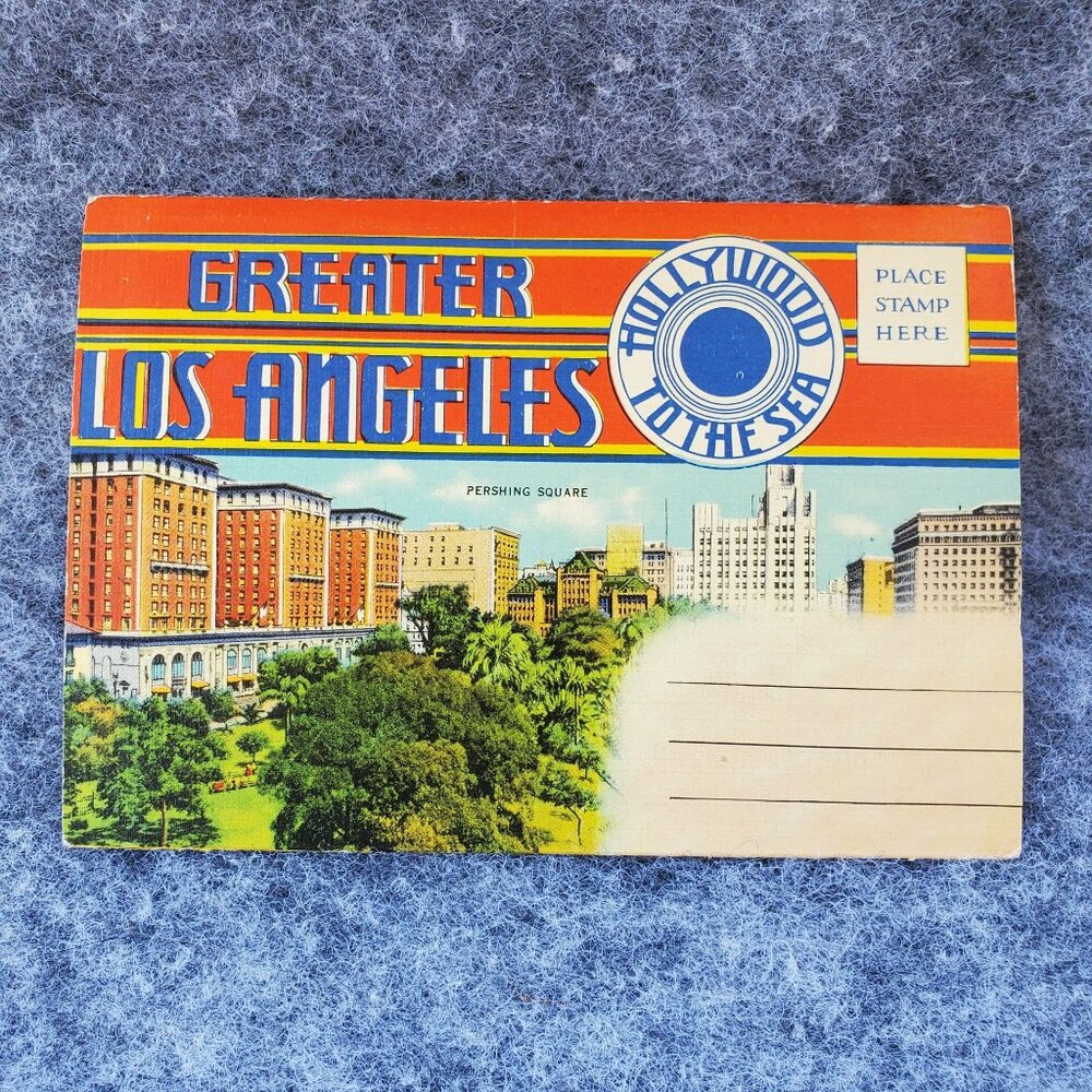 Greater Los Angeles Hollywood To The Sea Postcard Booklet From August 5 1943 MCM
